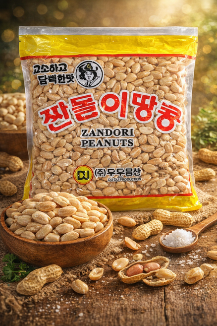 짠돌이땅콩 1kg 안주 깐땅콩 주전부리심심풀이땅콩 호프안주, 1개