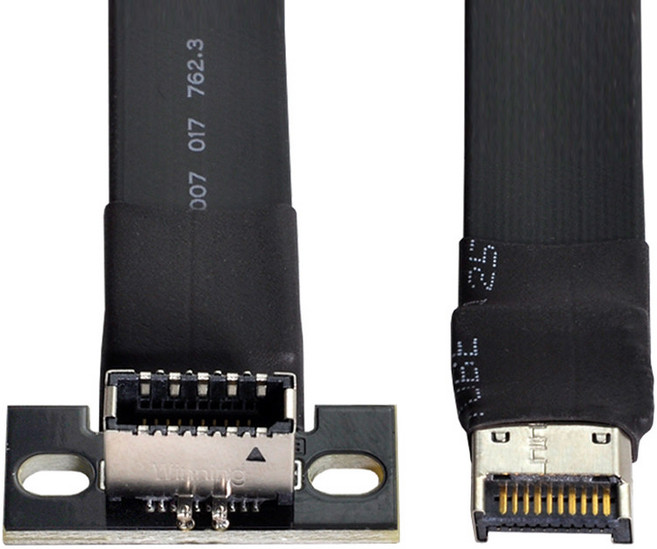 CY USB 3.1 Front Panel Header Male to Female Type-E Motherboard Extension Data Cable 50cm, 기타, 1개