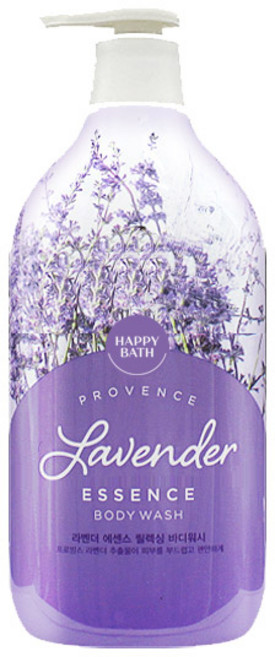 해피바스 라벤더 에센스 릴랙싱 바디워시 허브향, 900g, 2개