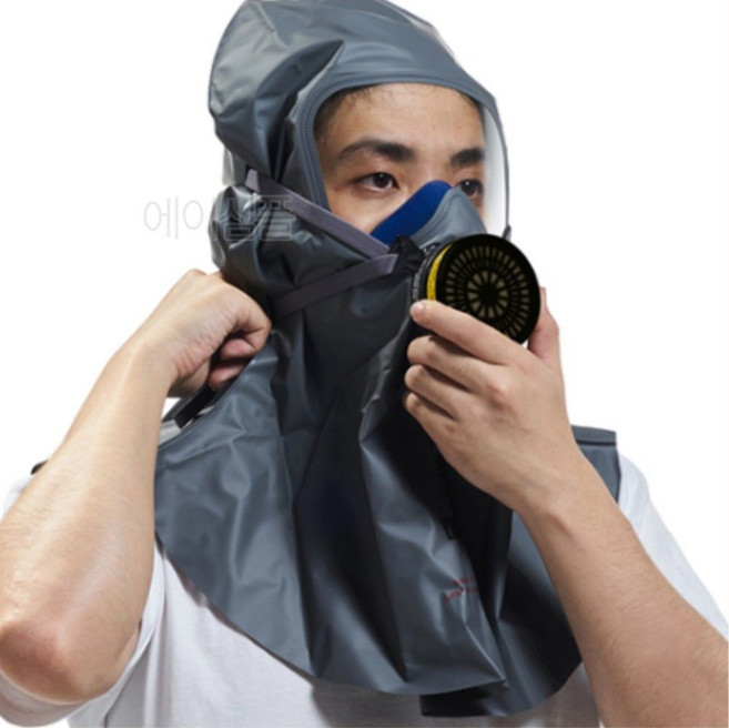 전쟁 대비 화생방 방독면 마스크 화재 전시용 대피용 소방마스크 방연마스크 긴급대피용 소방용품 화재대피, 2601F 화재용 - 정화통 단품