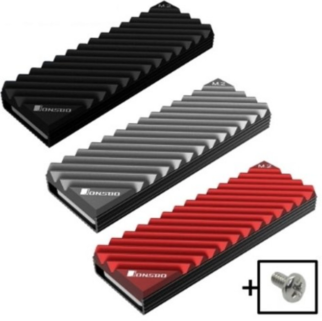 JONSBO M2 방열판 존스보 방열판 빠른 출고, 존스보M2(레드)+에어크리너200g