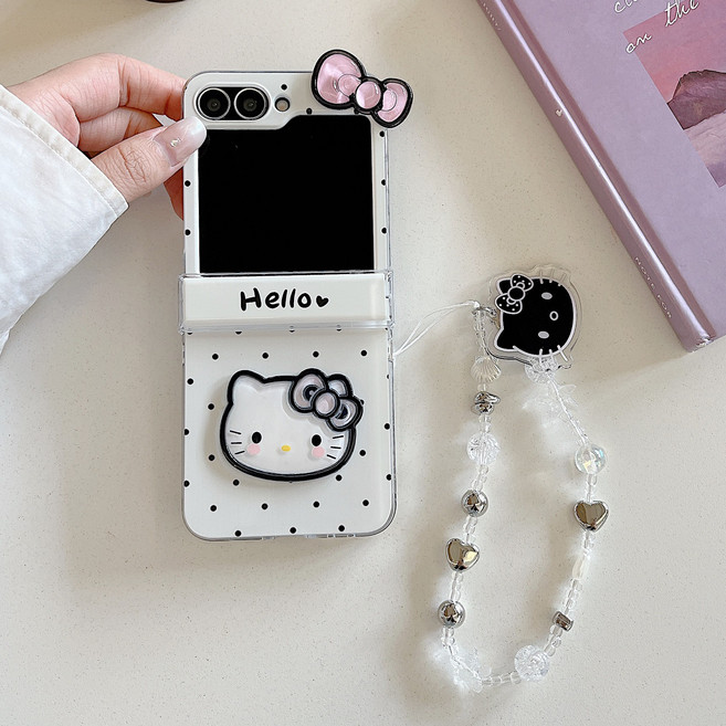 얌코 휴대폰케이스 갤럭시 z플립7 z플립5 z플립6 z플립4 힌지보호 땡땡이 고양이 쥐 핸드폰케이스