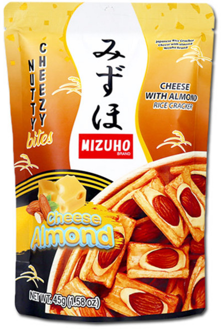 미즈호 치즈 아몬드 스낵 수입 과자 아이들 간식, 10개, 45g