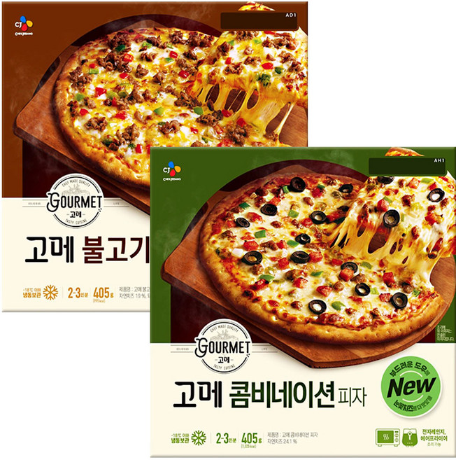고메 클래식 피자 405g (불고기 + 콤비네이션), 1개