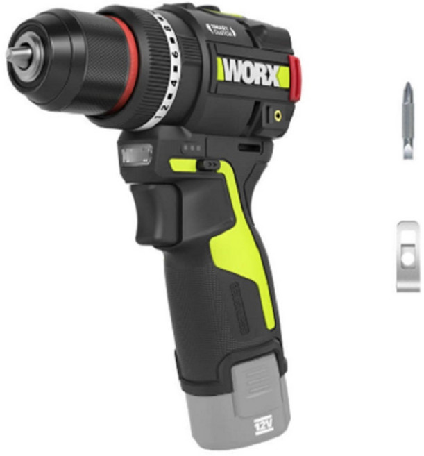 웍스 무선 해머 드릴링 드라이버 속도 토크 조절 스마트클러치 드릴 WU135T.9 베어툴, 1개