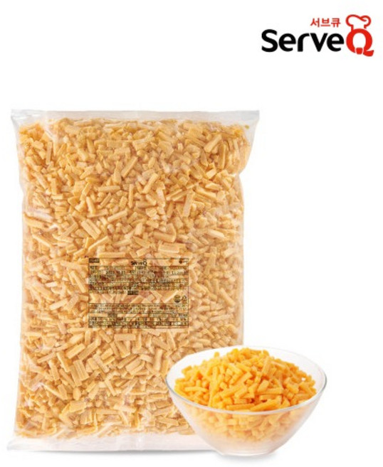 [업소용] 서브큐 레드 체다치즈 20KG 대용량 냉동배송, 2.5kg, 8개