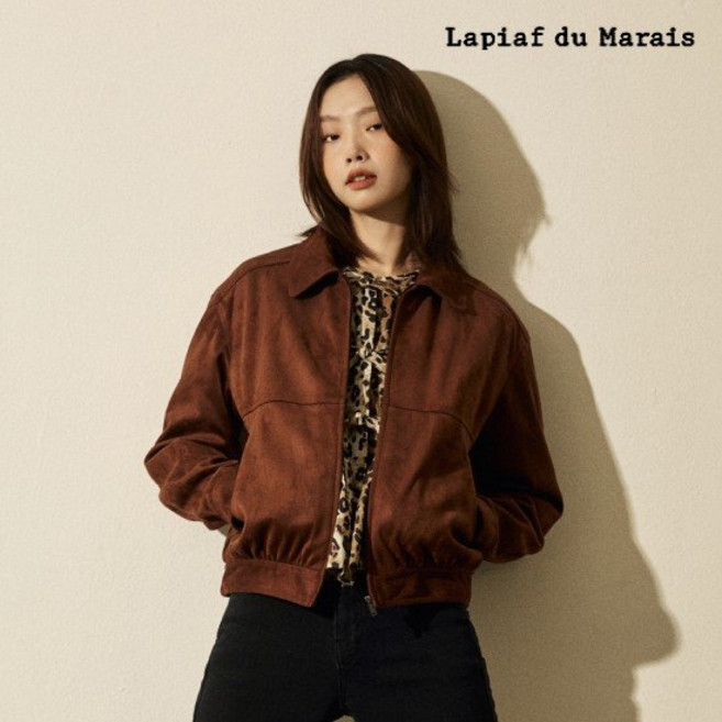 라삐아프 25FW FAUX 스웨이드 보머자켓 1종[런칭 가격 79 900원]