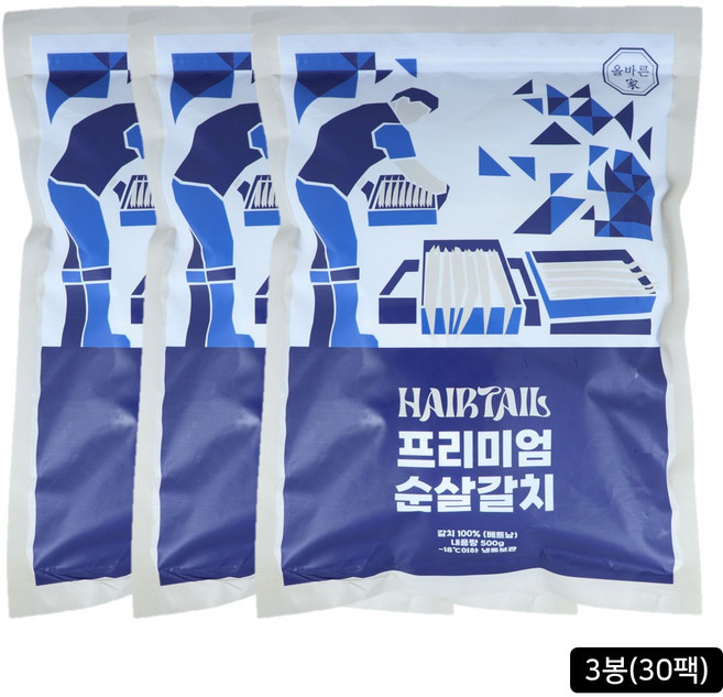 [홈쇼핑] 가시제거 박정수 올바른가 순살갈치 10팩, 3개, 500g