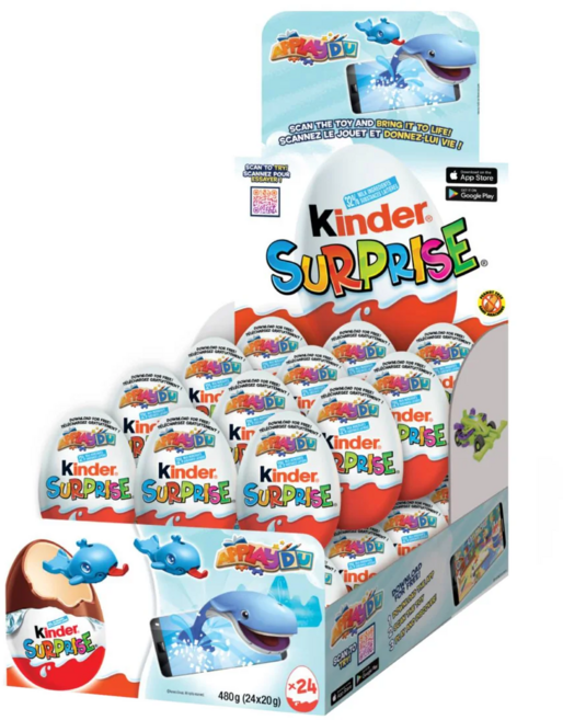 [성탄절 선물] 킨더조이 벨류팩 서프라이즈 에그 초콜릿, 480g, 1박스