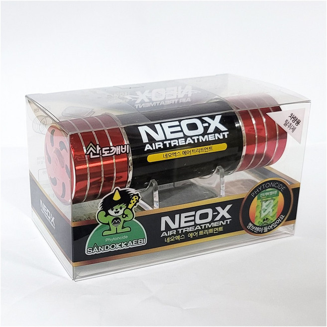 산도깨비 네오엑스 NEO-X 차량용방향제 멤브렌 에어트리트먼트, 1개, 레드(네오엑스), 1개