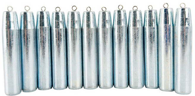 대용량 강철 낚시봉돌 고리추, 1개