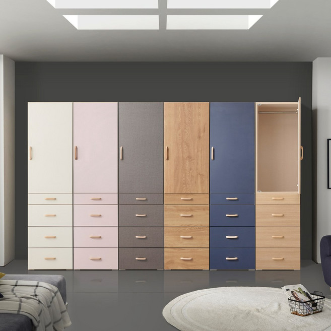 [케이컴퍼니] LPM 이음500 4서랍옷장, 메이플