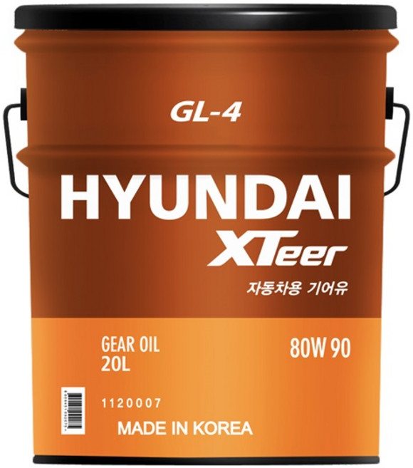 현대 엑스티어 XTEER 자동차용 기어오일 GL-4 80W90 20L, 엑스티어 GL-4 80W-90_20L, 1개