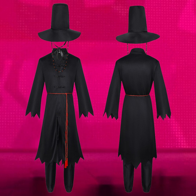 케이팝데몬헌터스 케데헌 어린이 사자보이즈 저승사자 아이돌 코스튬 코스프레 키즈 의상 세트