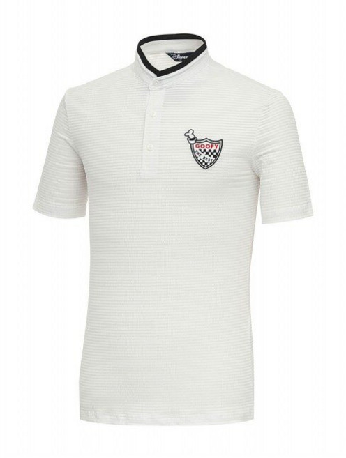 디즈니골프 남성 헨리넥 엠보 하이넥 하프넥 반팔 티셔츠 DN2MTS033