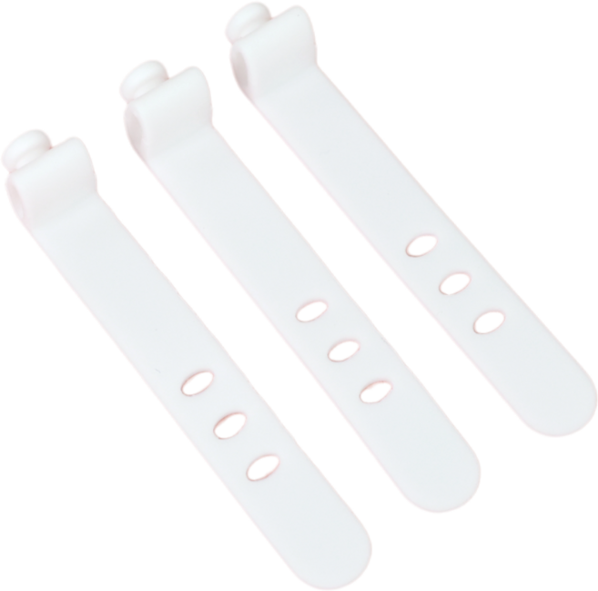코지박스 실리콘 케이블 타이 홀더 반영구, 10개, 화이트