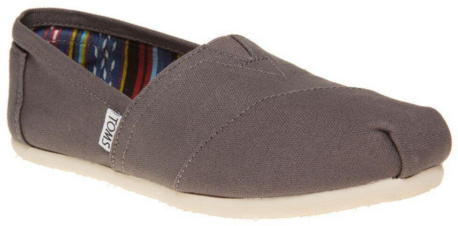 TOMS 여성용 클래식 캔버스 로퍼 플랫 애쉬 291397