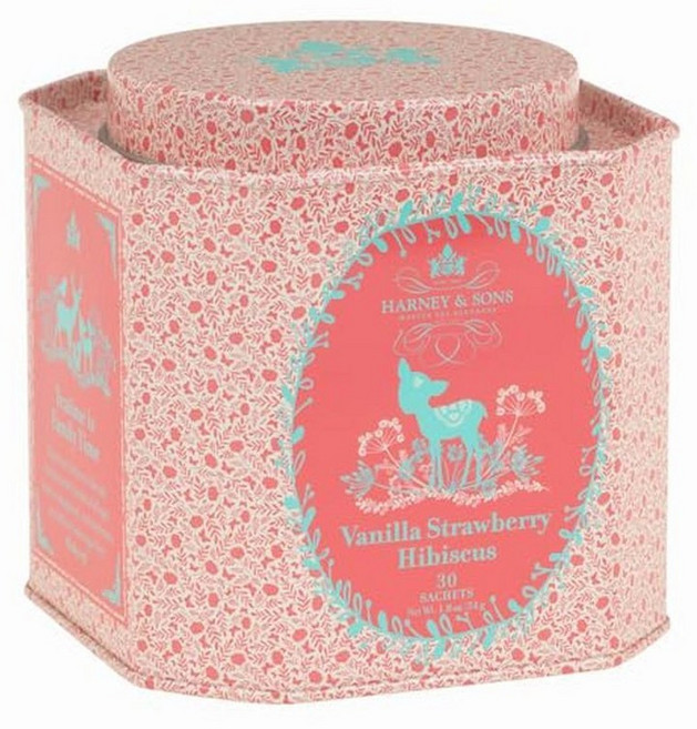 Harney & Sons 하니 앤 선스 바닐라 딸기 히비스커스 티 30개입, 1개