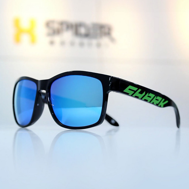 스파이더몬스터 낚시 등산 편광 가벼운 자외선차단 스포츠 선글라스 샤크액티브, 편광 P22, 1개