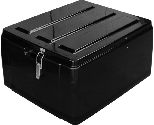 대성 120L 국산 강화플라스틱 공구4번 검정 배달통 오토바이 리어백 탑박스