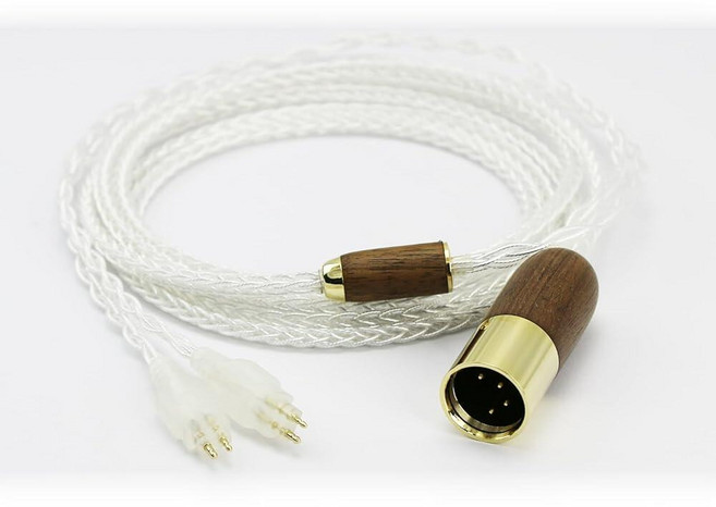 NewFantasia Sennheiser HD600 HD650 HD580 HD660 HD580 HD58X HD660S2 HD6XX 헤드폰 6N OCC 구리 실버 도금 코드 월넛, NewFantasia Sennheiser HD600 H
