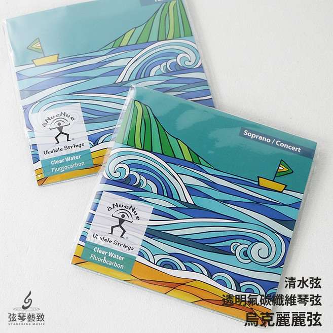 aNueNue 烏克麗麗弦 清水弦 AS-CWT AS-CWSC 適用21-26吋琴款, 1個, 清水弦 Tenor 26吋