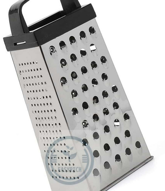 포근한잡화점 4IN1 손잡이 치즈그레이터 2P세트 블랙 감자강판 치즈강판