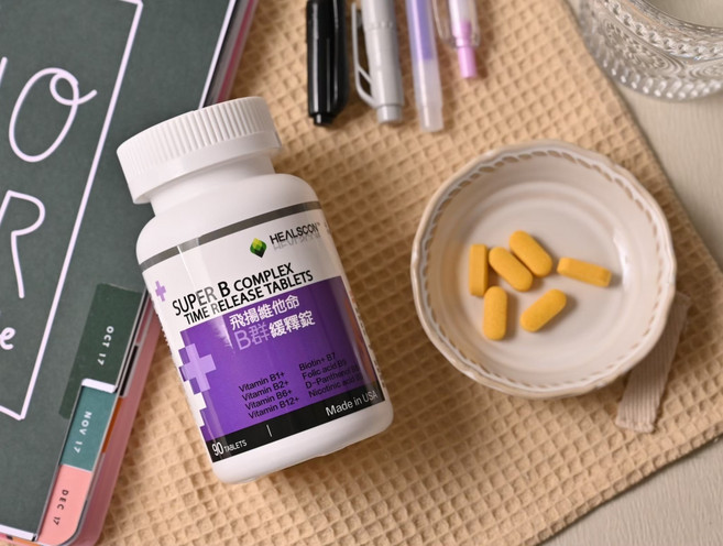 HEALSCON SUPER B COMPLEX 緩釋錠 維生素B群 90錠, 1個, 90顆