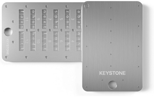 KEYSTONE 크립토 스틸 캡슐 비트코인 키백업 암호화폐 하드월렛
