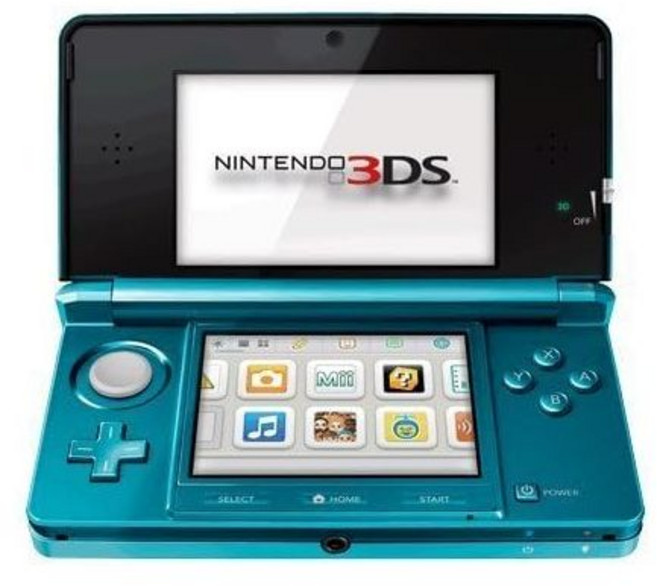 닌텐도 3DS 휴대용 시스템 - 아쿠아 블루 리퍼브
