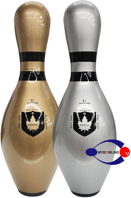 [마이볼링] 수입 윈섬 USBC 공인볼링핀 (실버 골드) / 볼링트로피 볼링용품, 실버