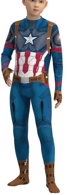 3D 캡틴 아메리카 의상 성인 슈퍼 히어로 코스프레 할로윈 생일 파티 헬멧 마스크 Siuit