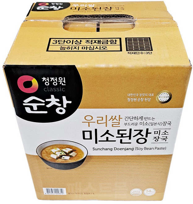 청정원순창 우리쌀 미소장국 된장, 1개, 14kg