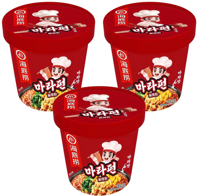 하이디라오 마라펀 누들컵 100g, 3개