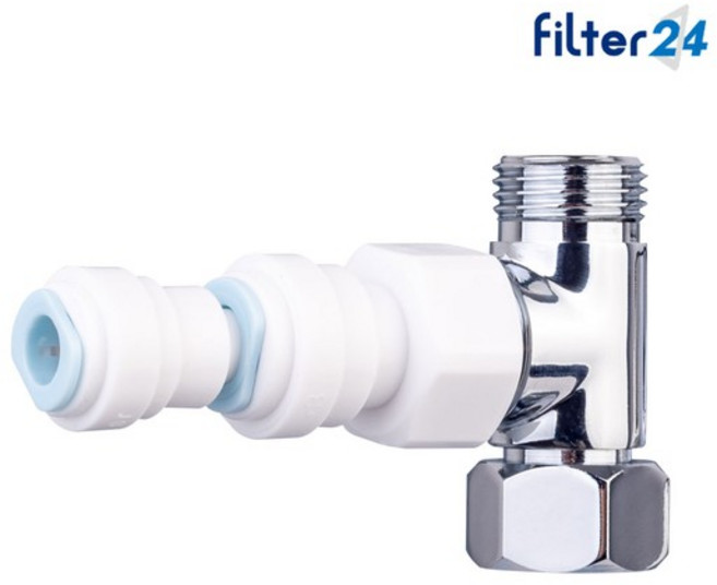 이누스비데 나비너트필터 연결용 아답터 T밸브+피팅암나사+스템피팅, 없음