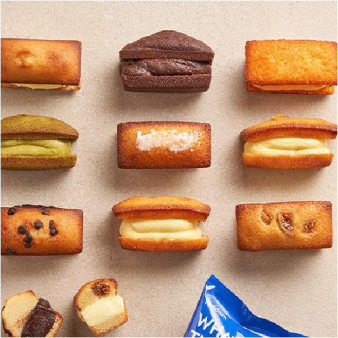 [널담] [고식이섬유 건강 디저트] 4.5cm 높이 뚱낭시에 휘낭시에 8개입 1박스(8가지 맛), 상세 설명 참조, 휘낭시에 선택:8개입 1박스