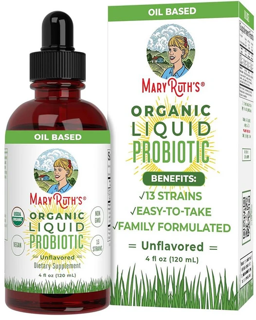 메리루스 액상 프로바이오틱스 무향 MaryRuth Organics Probiotics for Women Probiotics for Men, 1개, 120ml - 쿠팡