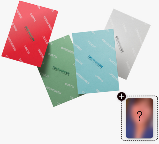 코르티스 앨범 GREENGREEN Weverse 4종 중 1종 랜덤 미니2집 CORTIS 그린그린 위버스 버전, 1CD