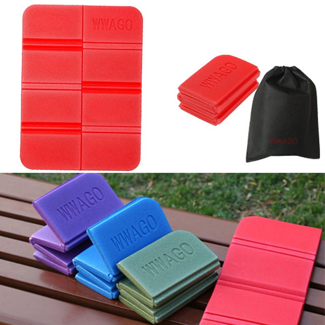 와고 휴대용 등산 방석 친환경 초경량 1인용 파우치증정 판촉물 대량가능, 레드