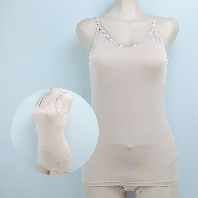 시원한 국산 여성 인견 캡 끈런닝 끈브라런닝 끈런닝브라