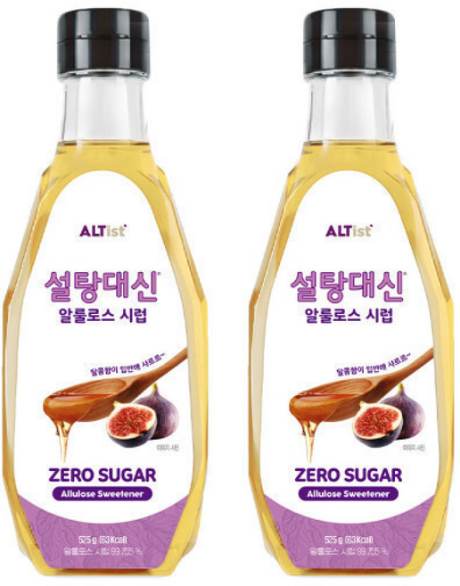 설탕대신 알룰로스 시럽 2 설탕에 가장 가까운 단맛 당류 제로, 525g, 1개