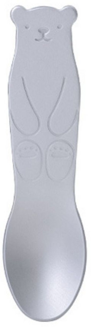 디저트 국자 알루미늄 아이스크림 스푼 일본 녹는 유형 펭귄/곰 패턴 실버 커피 키즈, 01 short bear