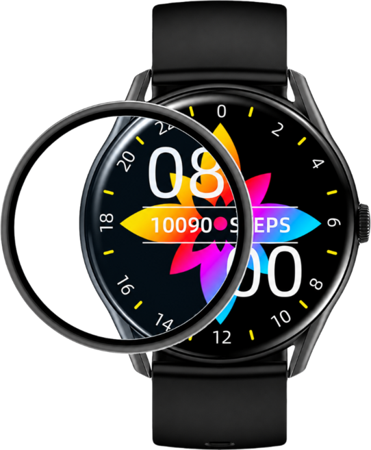 ProTap 智能手錶 W12PRO 專用 3D 曲面保護貼, 1個