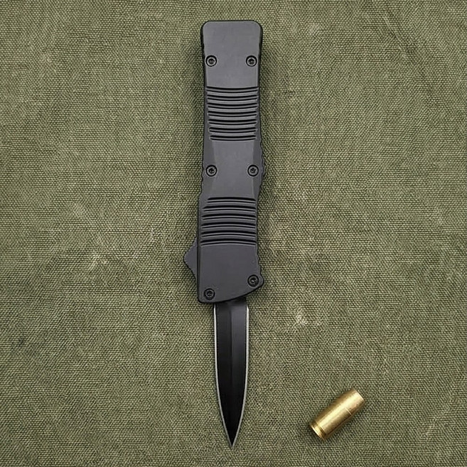 존윅 나이프 묵직한 풀메탈 OTF 나이프 KD541 미니 EDC 칼, 블랙, 1개