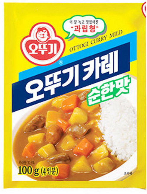 오뚜기 카레 과립형 순한맛, 100g, 12개