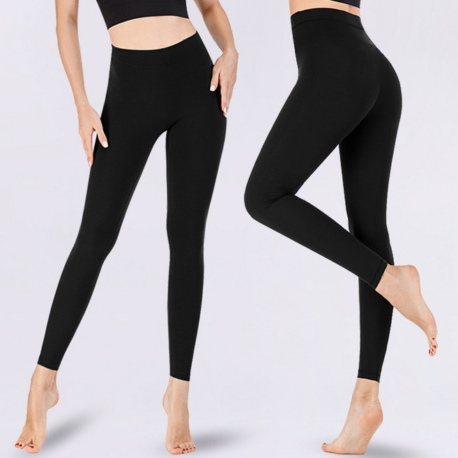 패션파트너 (2P SET) 하이서포트 무봉제 심리스 무발 기모 레깅스