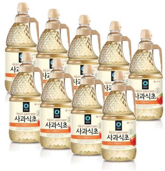 청정원 사과식초, 1.8L, 9개