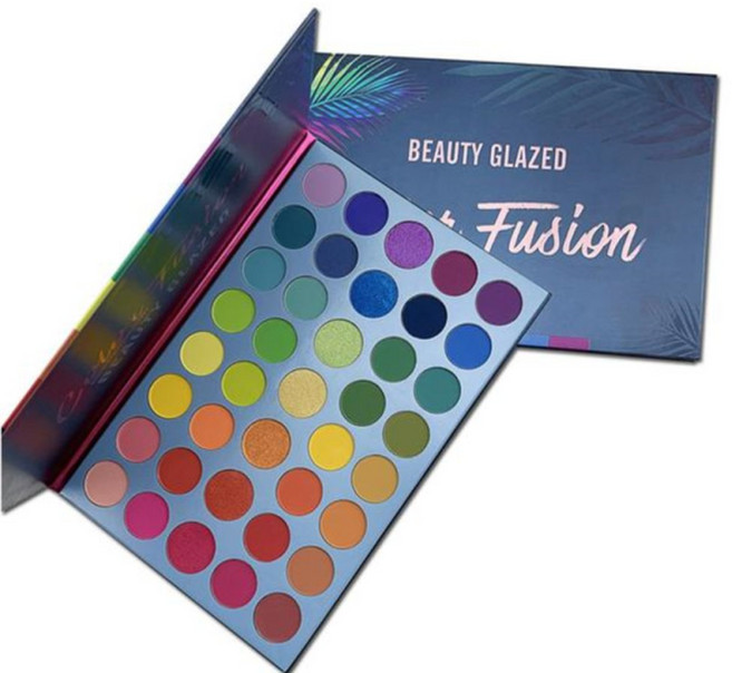 뷰티 글레이즈 유약 39 무지개 형광 매트 아이섀도우 트레이 무대 메이크업, 1개