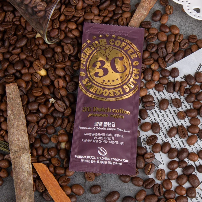 삼도씨 더치커피 콜드브루 더치 아메리카노 원액_로얄블랜딩 50팩, 50개, 1개입, 30ml - 쿠팡