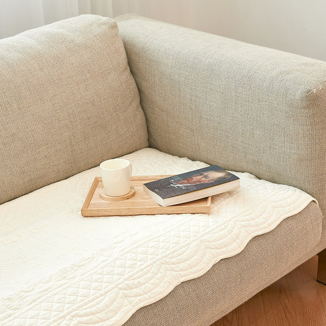 [데일리밋]코튼 클래식 쇼파패드 65x160 그레이